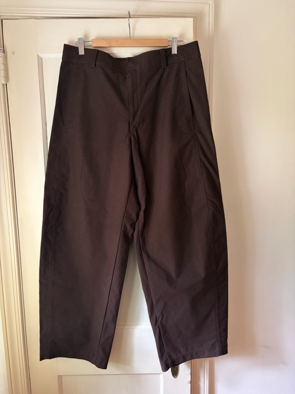 Uniqlo Brown Barrel-leg Trousers